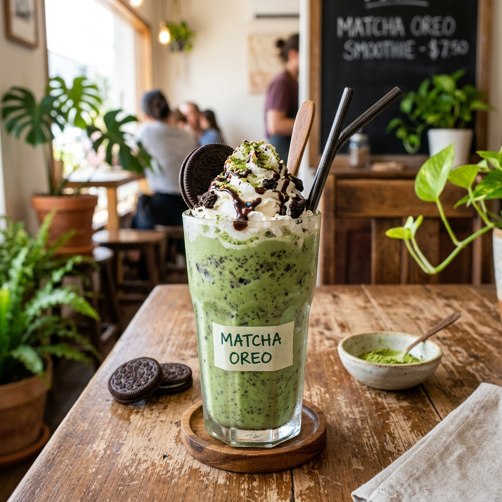 Matcha Oreo Smoothie: A Refreshing Green Fusion
