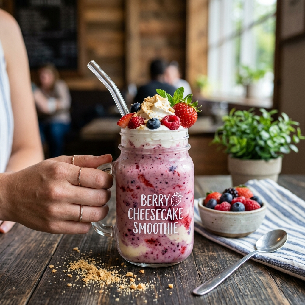 Berry Cheesecake Smoothie: A Vegan Creamy Delight