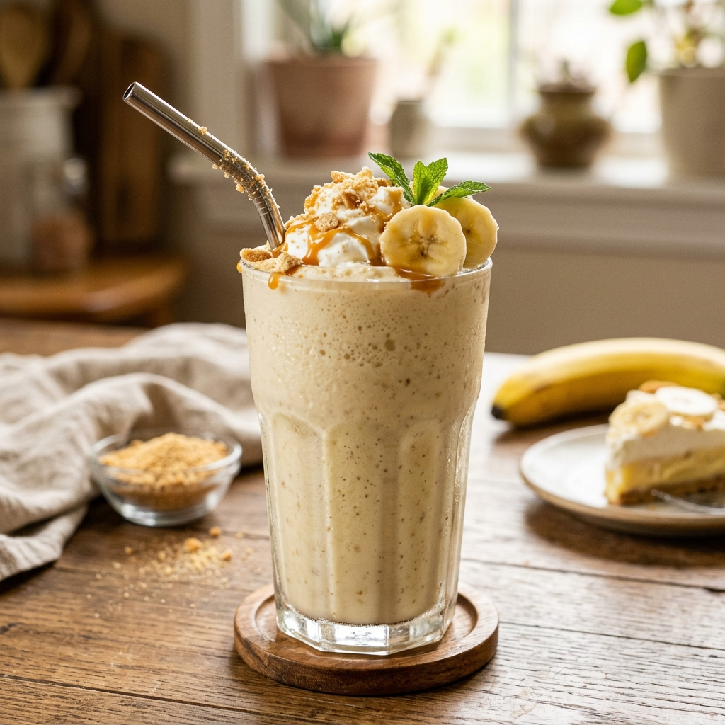 Banana Cream Pie Smoothie: A Vegan Dessert Alternative