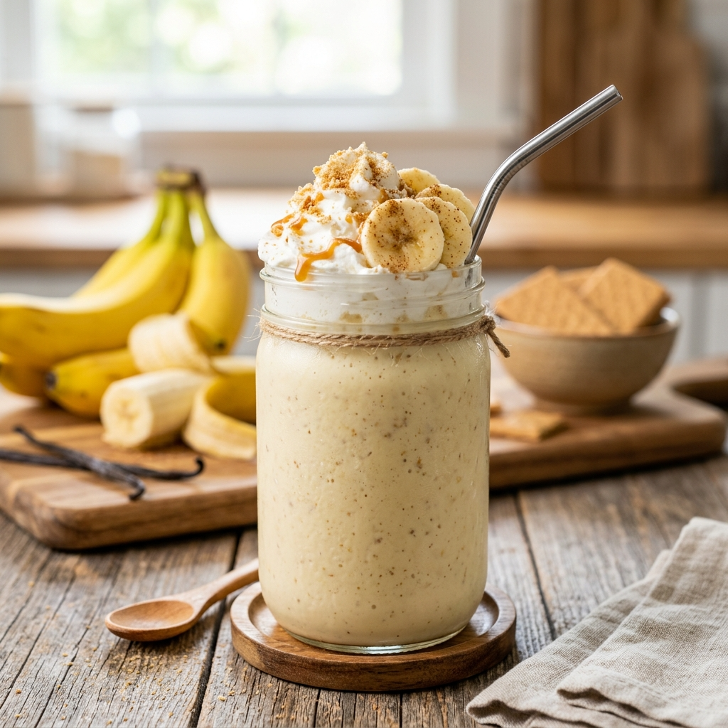 Banana Cream Pie Smoothie: A Vegan Dessert Alternative
