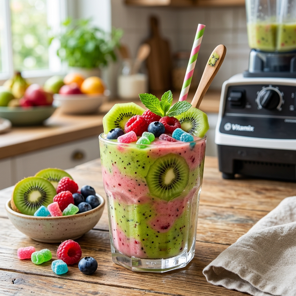 Kiwi Berry Candy Smoothie Recipe