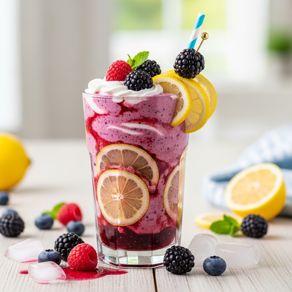 Berry Lemonade Smoothie for a Refreshing Summer Treat
