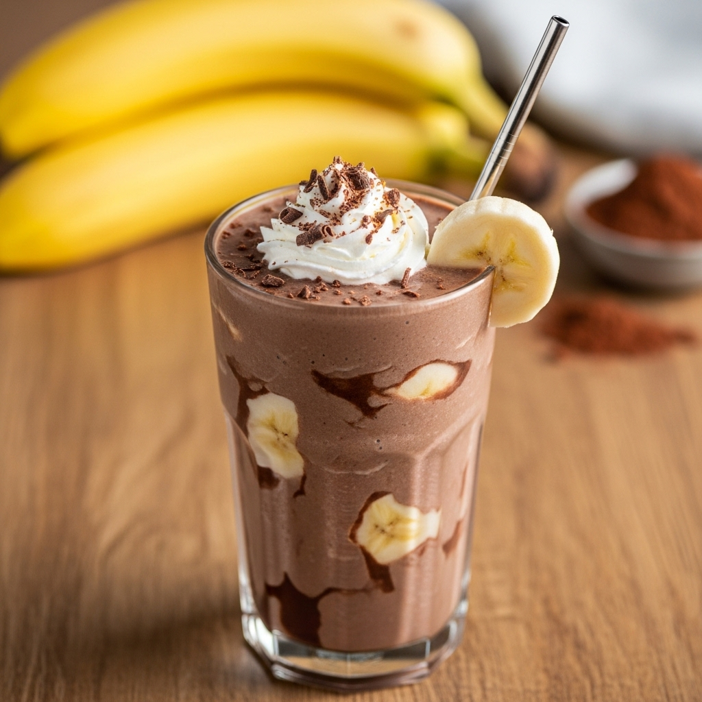 Decadent Chocolate Banana Smoothie Recipe