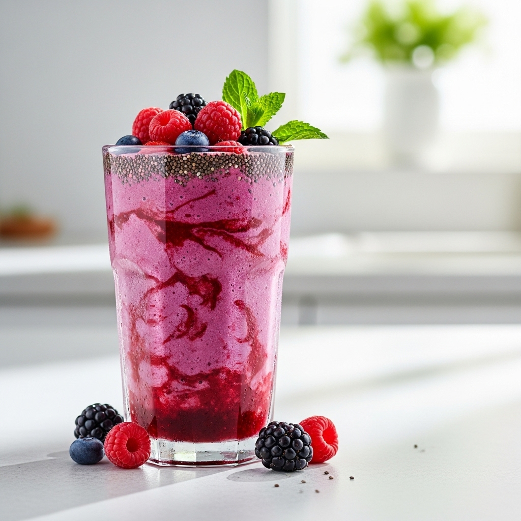 Protein-Packed Berry Smoothie for Energy & Health