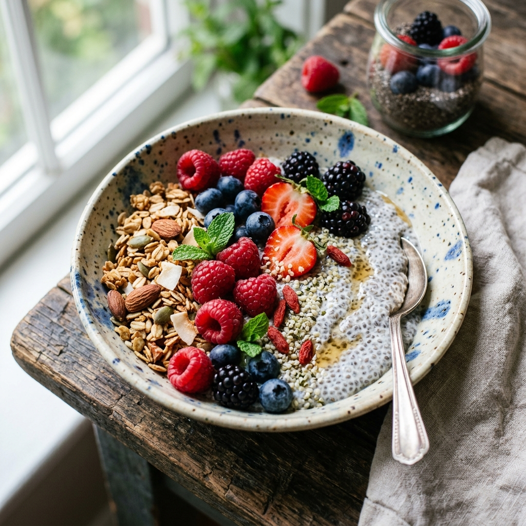 Chia Berry Bowl for Weight Loss | Healthy Recipe