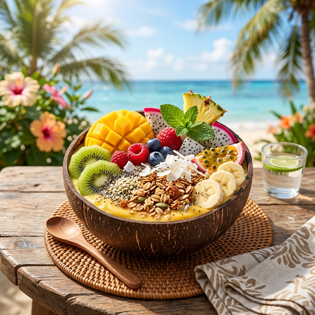 Tropical Mix Bowl: A Refreshing Vegan Delight