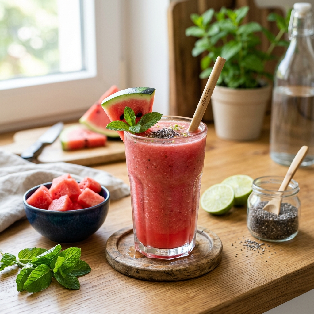 Watermelon Detox Smoothie for Summer Refresh
