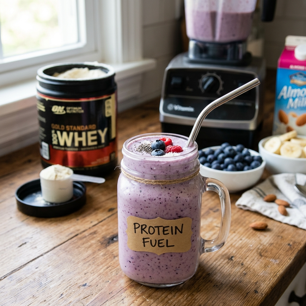 Whey Protein Smoothie for Post-Workout Nutrition