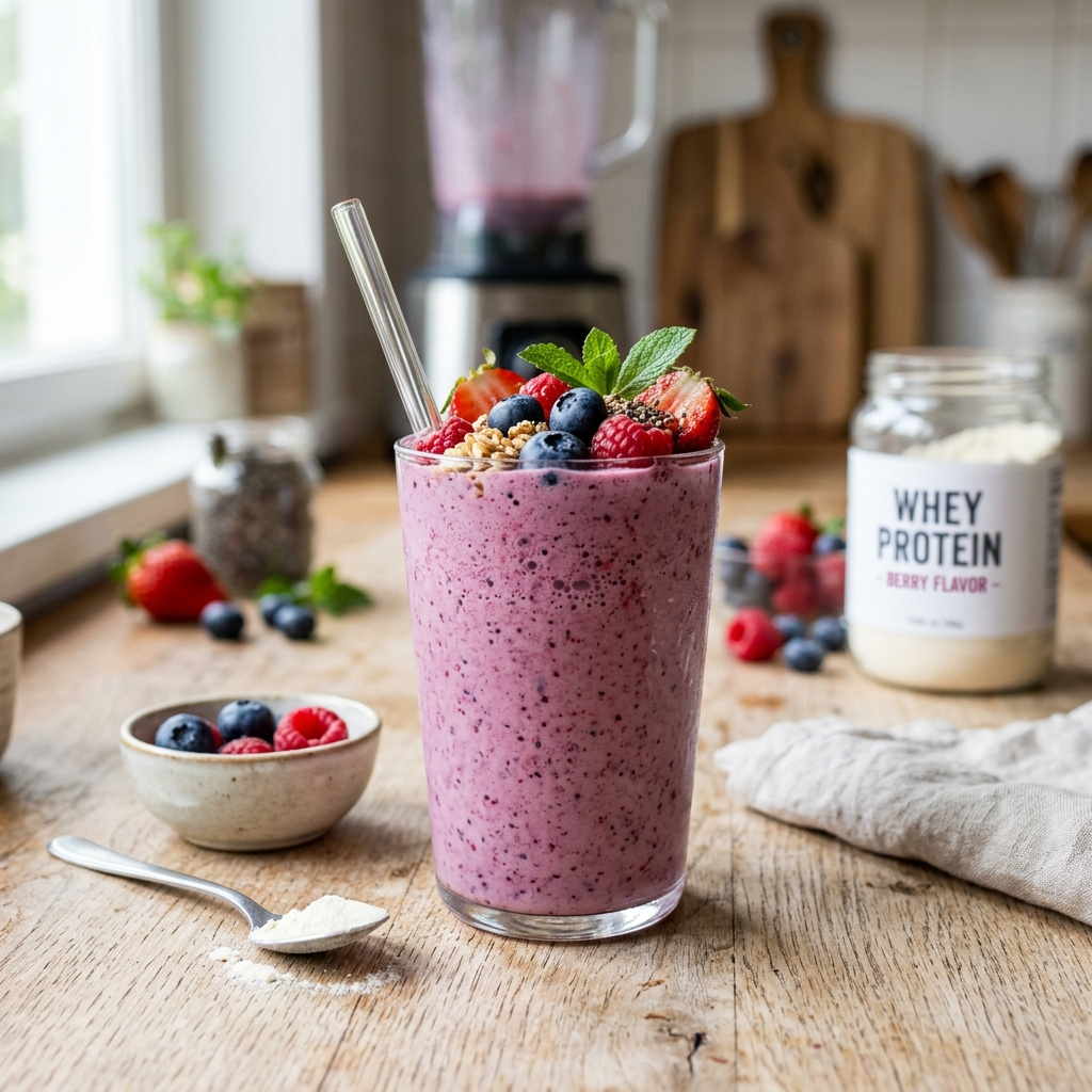 Berry Whey Smoothie Recipe: A Creamy Vegan Treat