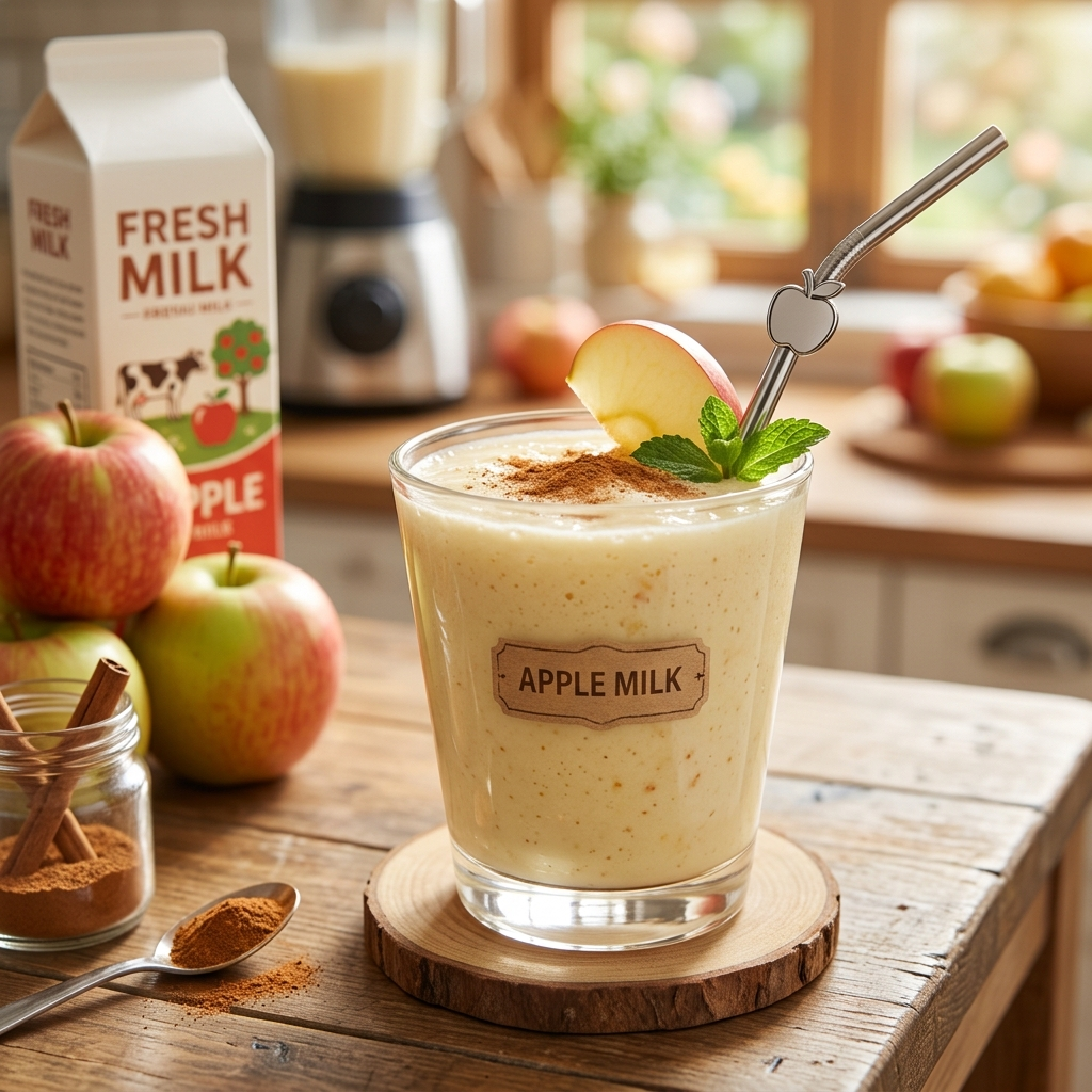 Apple Milk Smoothie: A Creamy Vegan Boost