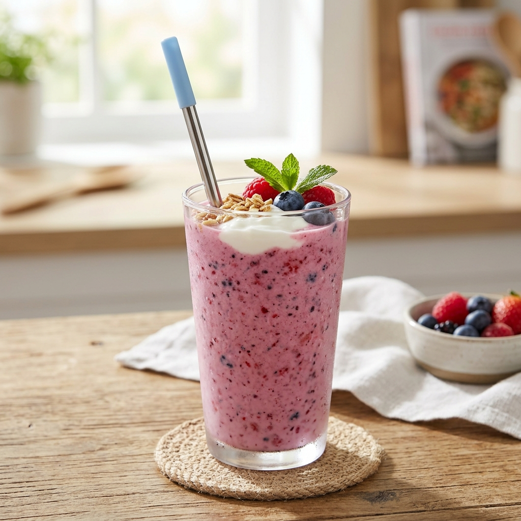 Berry Yogurt Smoothie for a Healthy Boost