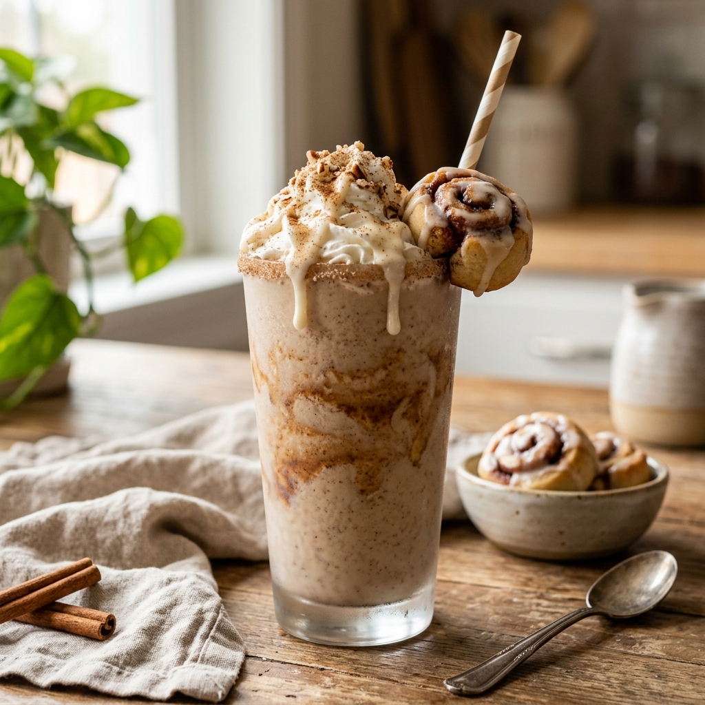 Cinnamon Roll Smoothie: A Sweet and Creamy Vegan Delight