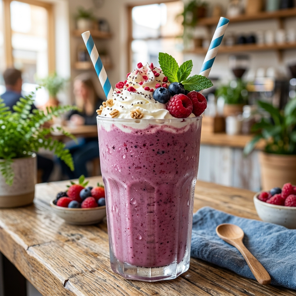 Frosted Smoothie: A Refreshing Healthy Treat