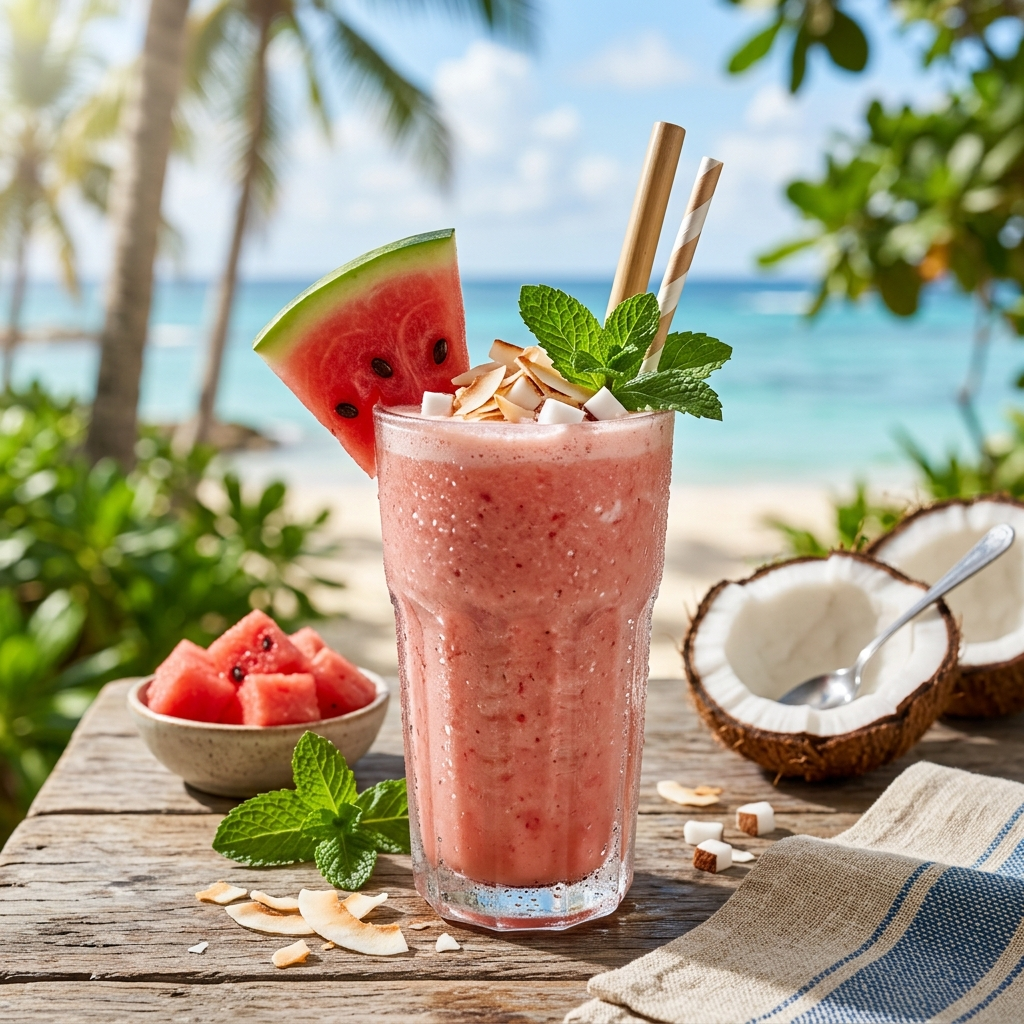 Watermelon Coconut Smoothie
