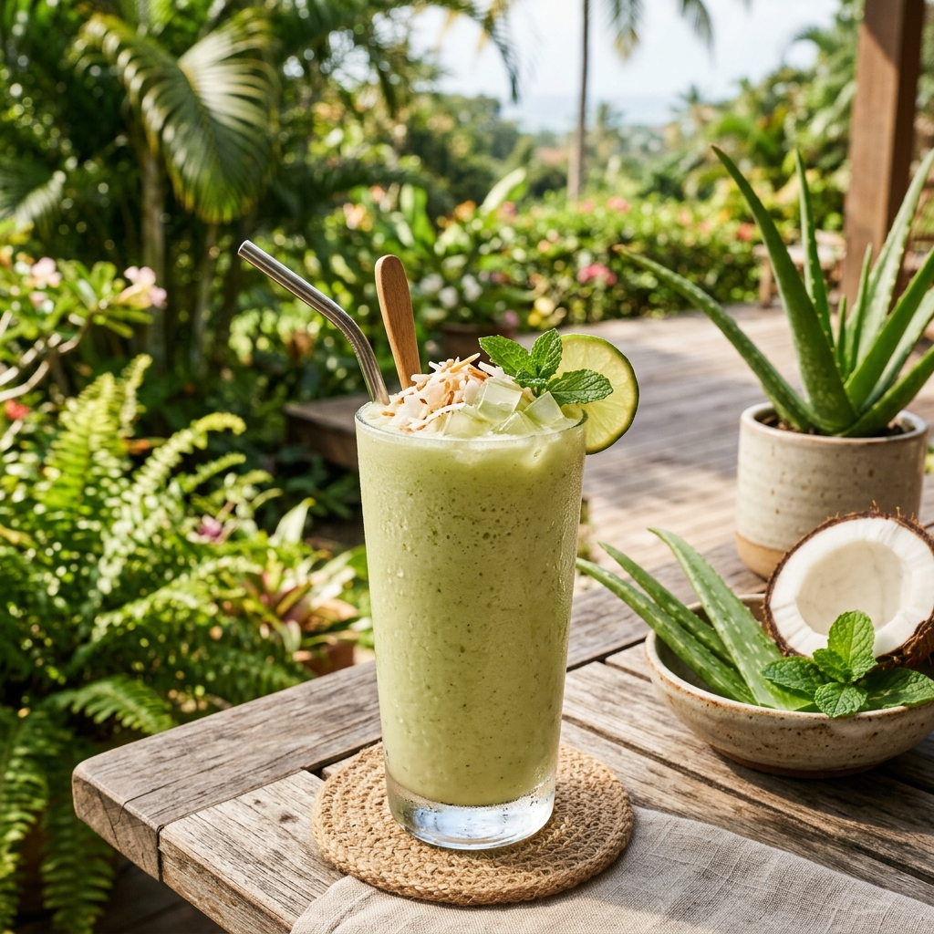 Aloe Coconut Smoothie for Radiant Health