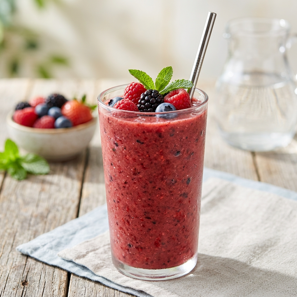 Berry Water Smoothie for a Healthy Boost