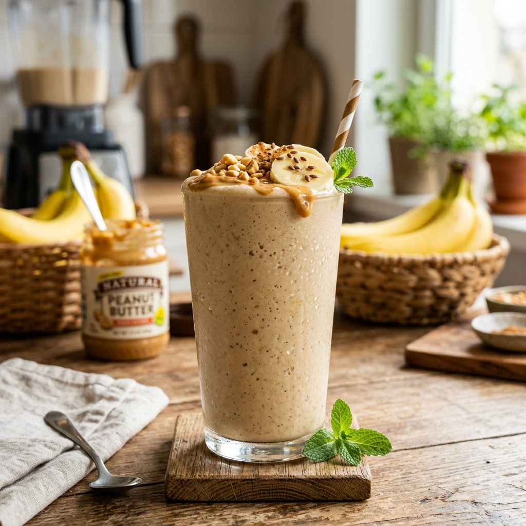 Peanut Banana Smoothie: Nutty, Creamy Delight for Any Occasion