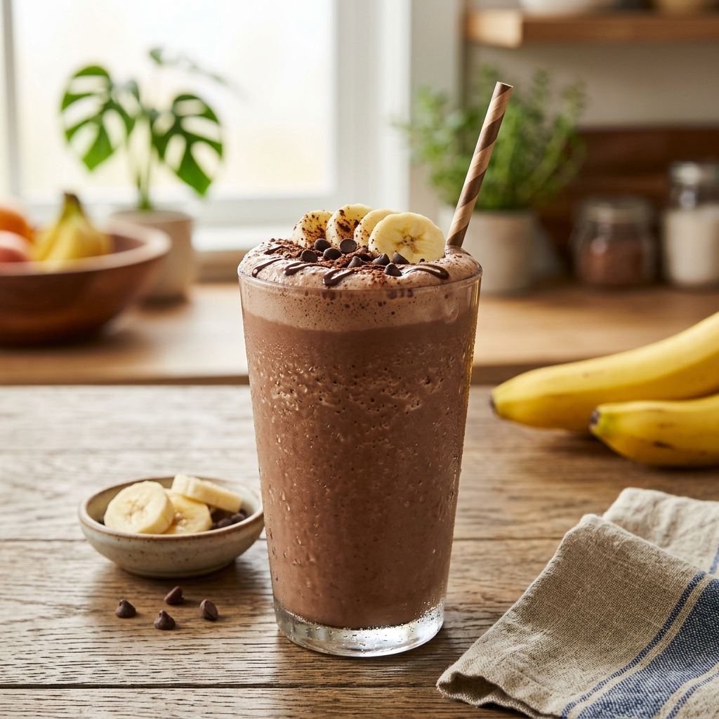 Chocolate Milk Banana Smoothie