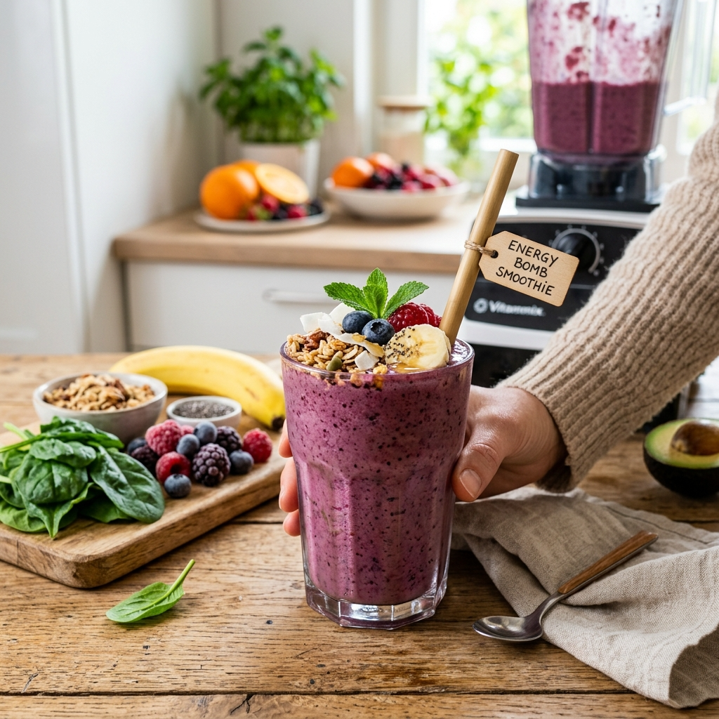Energy Bomb Smoothie for Instant Vitality Boost