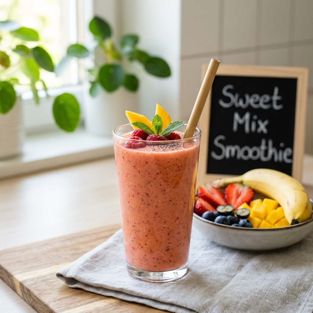 Sweet Mix Smoothie for a Healthy Boost