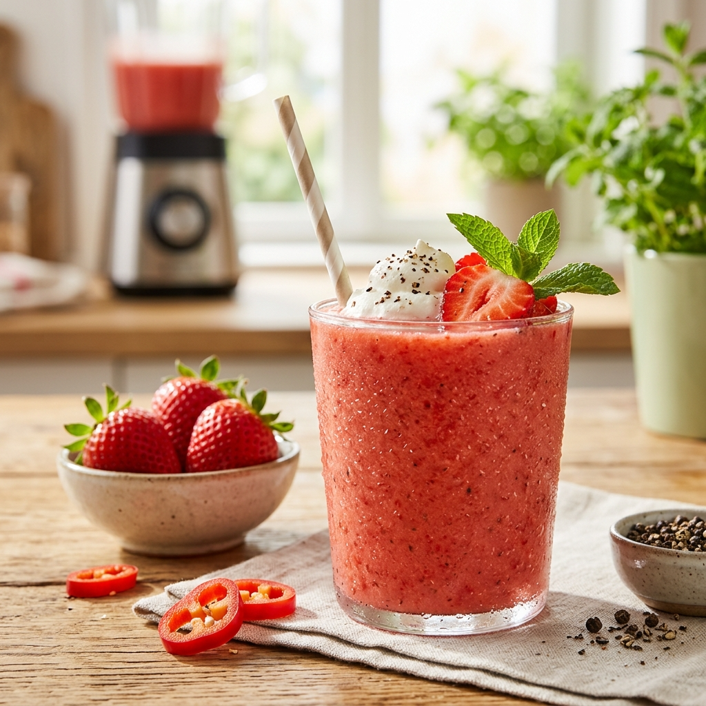 Strawberry Pepper Smoothie Recipe: A Flavorful Twist