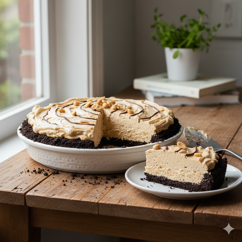 The Ultimate Creamy No-Bake Peanut Butter Pie