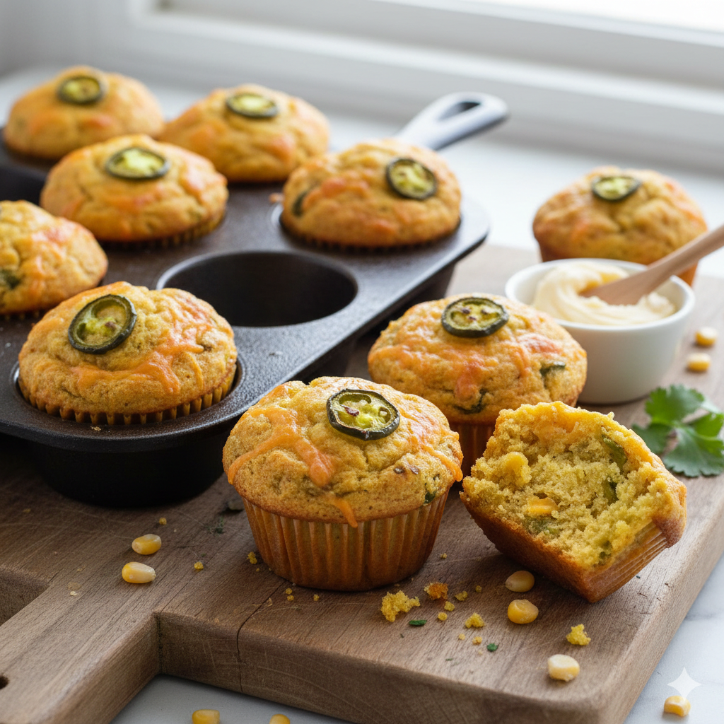 Easy Jalapeño Cheddar Cornbread Muffins: The Ultimate Recipe