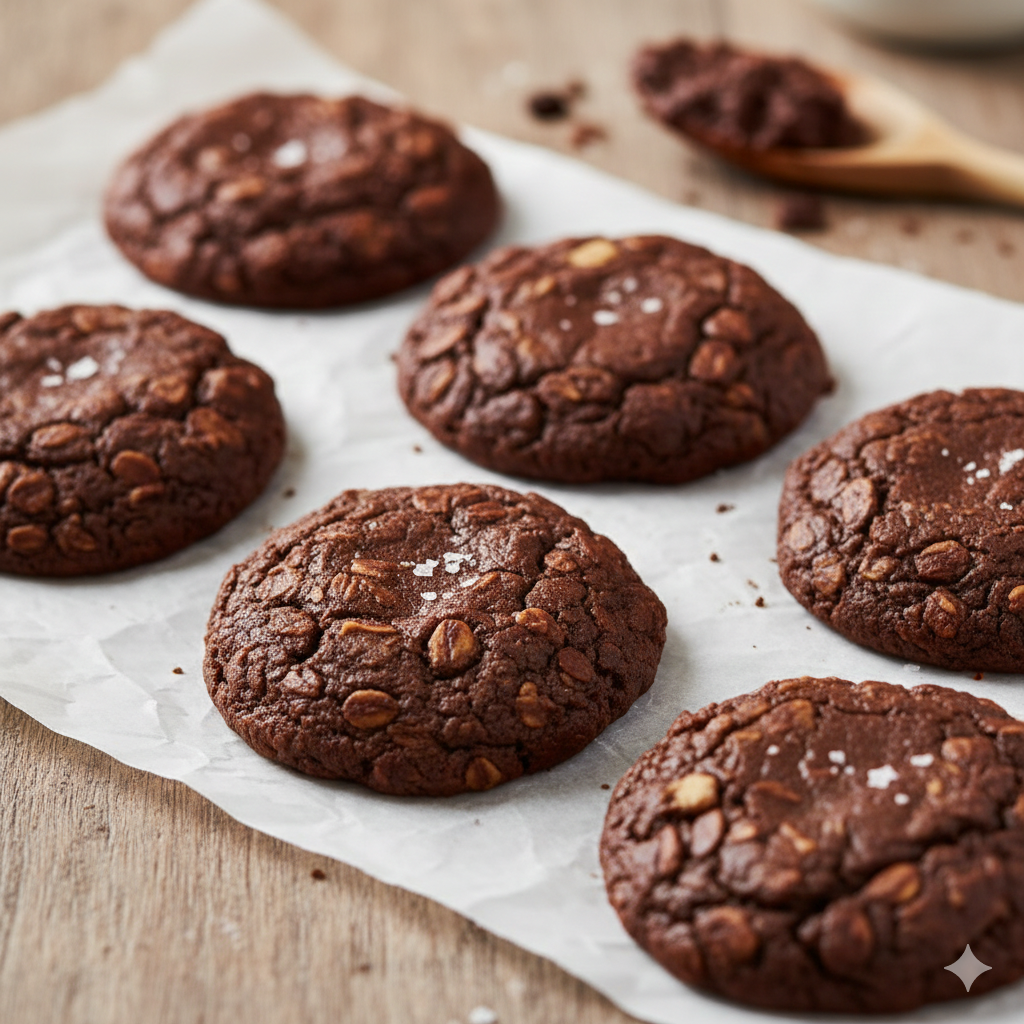 Easy No-Bake Chocolate Oat Cookies: Healthy & Fudgy Recipe