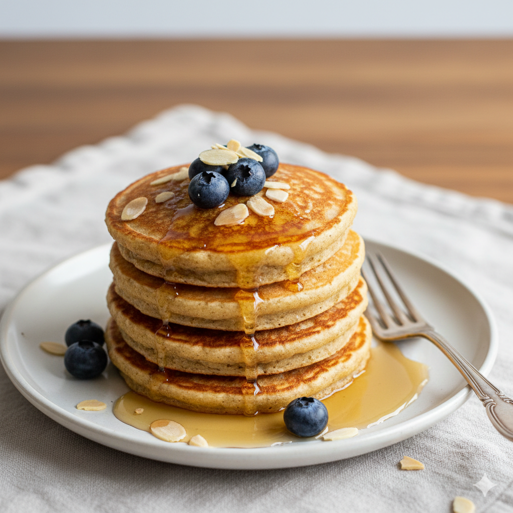 Fluffy Almond Flour Pancakes Recipe | Easy Grain-Free Breakfast