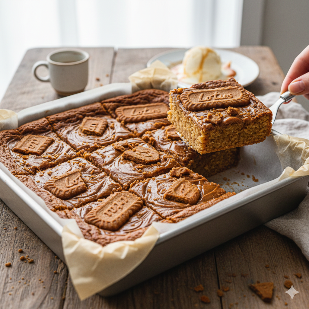 Biscoff Blondies: The Ultimate Cookie Butter Bliss