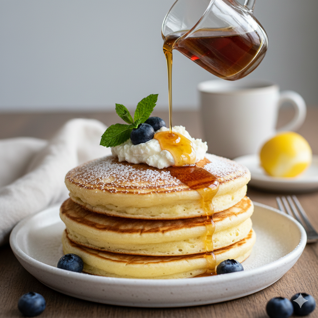 The Secret to the World’s Fluffiest Lemon Ricotta Pancakes