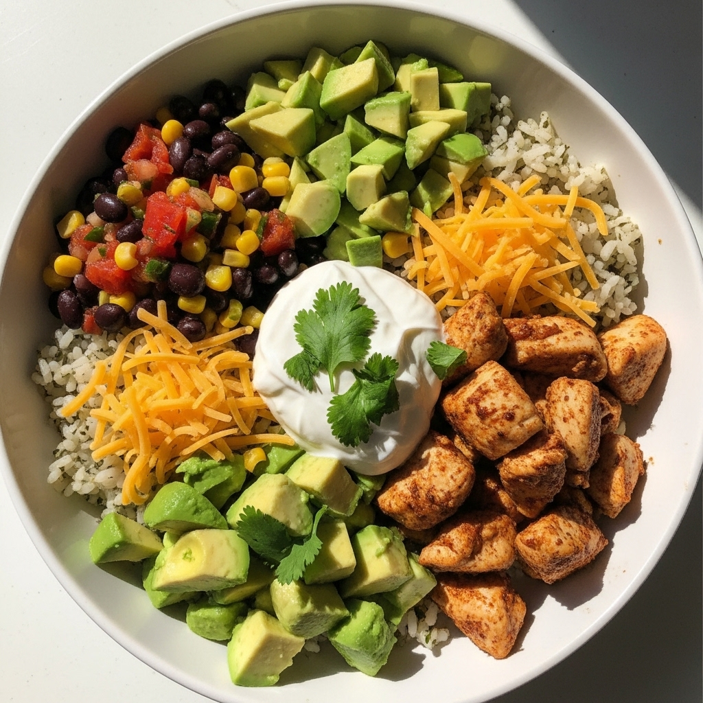 The Ultimate Zesty Chicken Burrito Bowl: A Healthy Fiesta in a Bowl