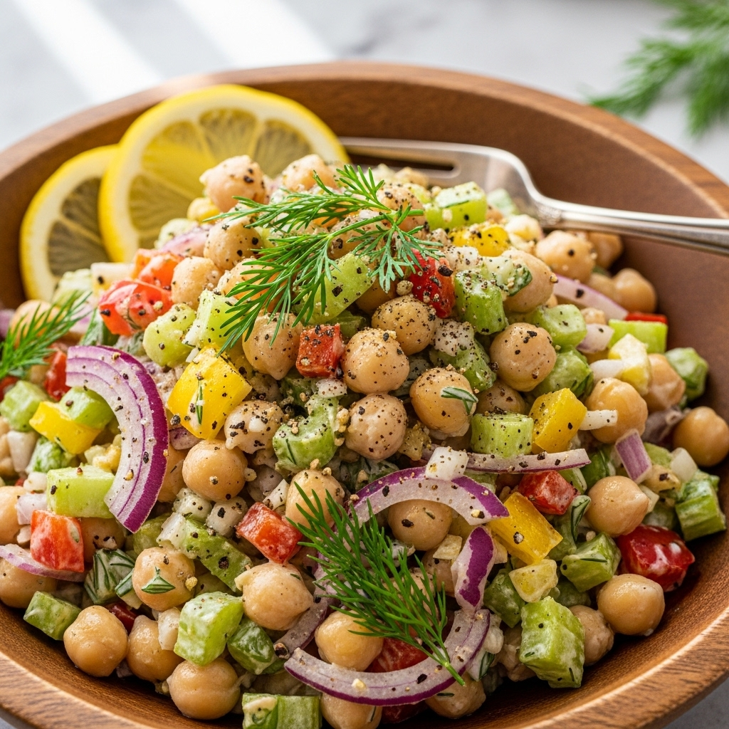 Lemon Garlic Chickpea Salad: The Ultimate Mediterranean Refreshment