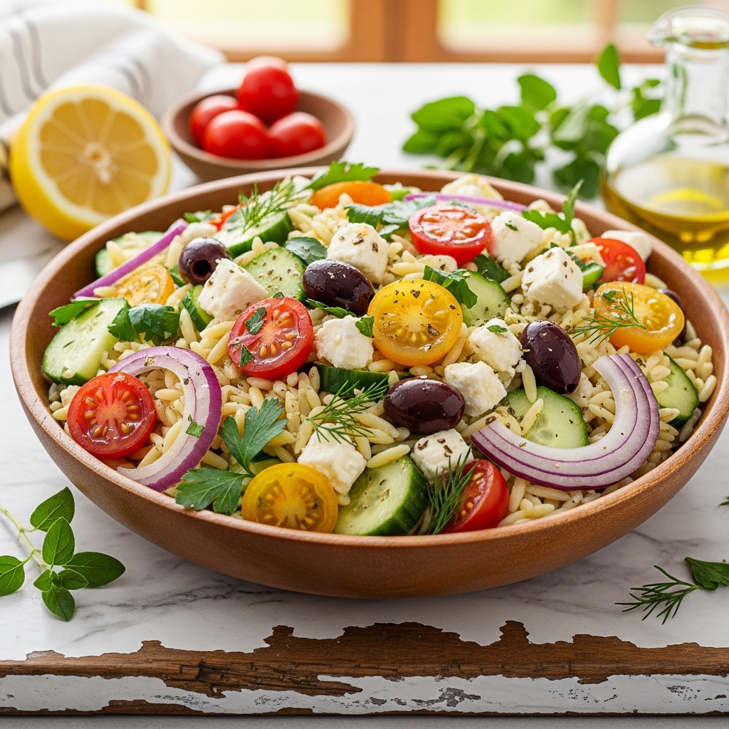 Greek Orzo Salad with Feta: The Ultimate Mediterranean Refreshment