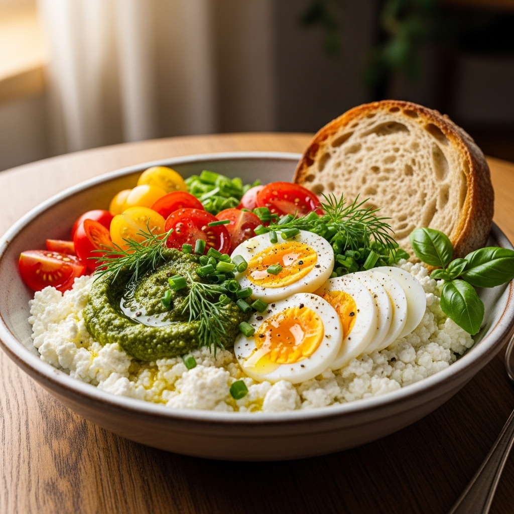 Savory Cottage Cheese Bowl: The High-Protein Power Meal