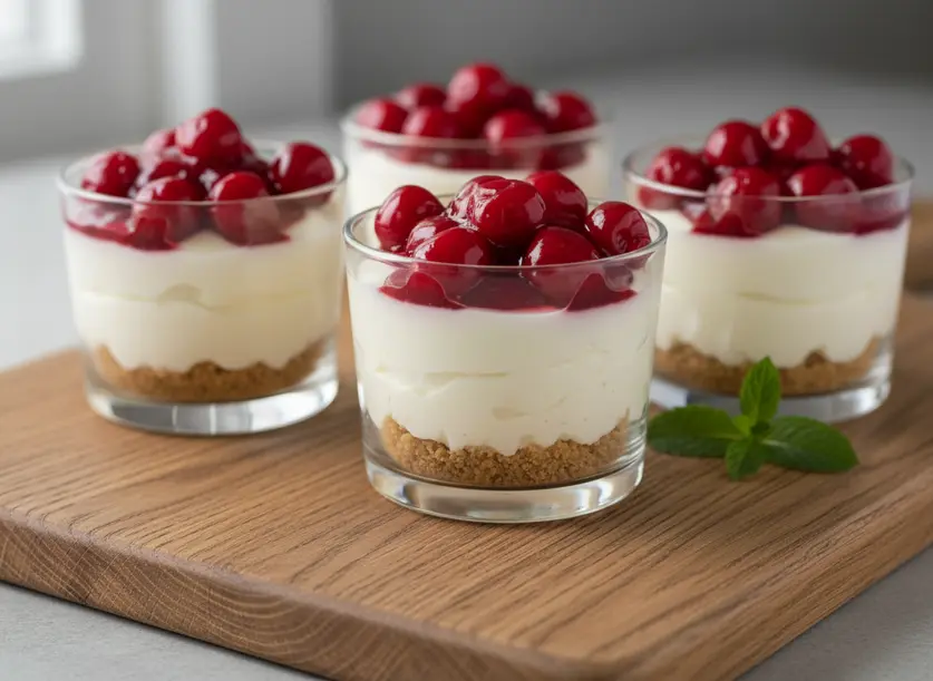 Make 1-Hour Cherry Cheesecake Cups for Your Next Party!