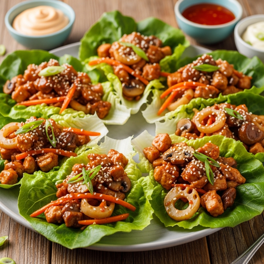 The Ultimate Fresh & Flavorful Chicken Lettuce Wraps