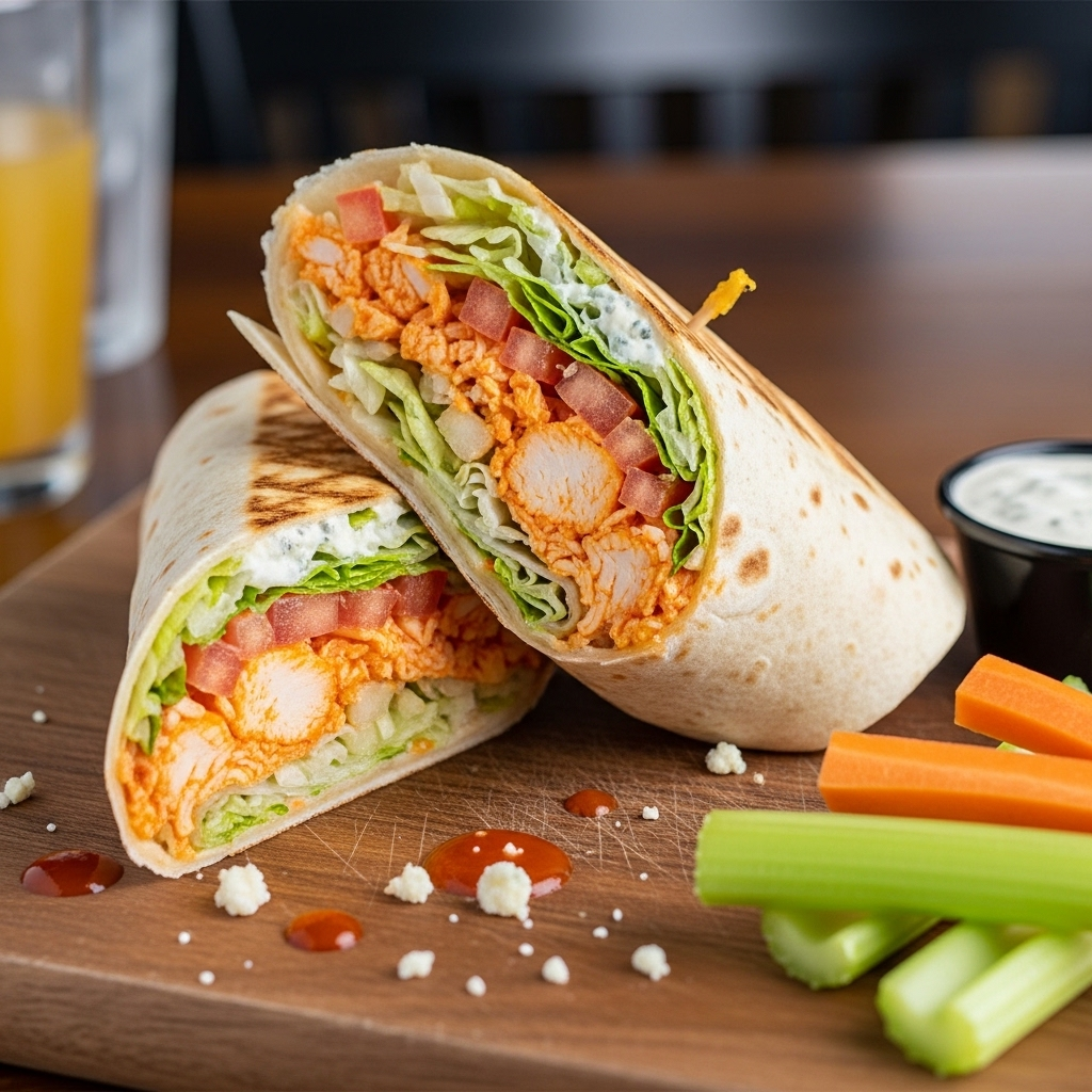 The Ultimate Buffalo Chicken Wrap: A Spicy, Crunchy Masterpiece