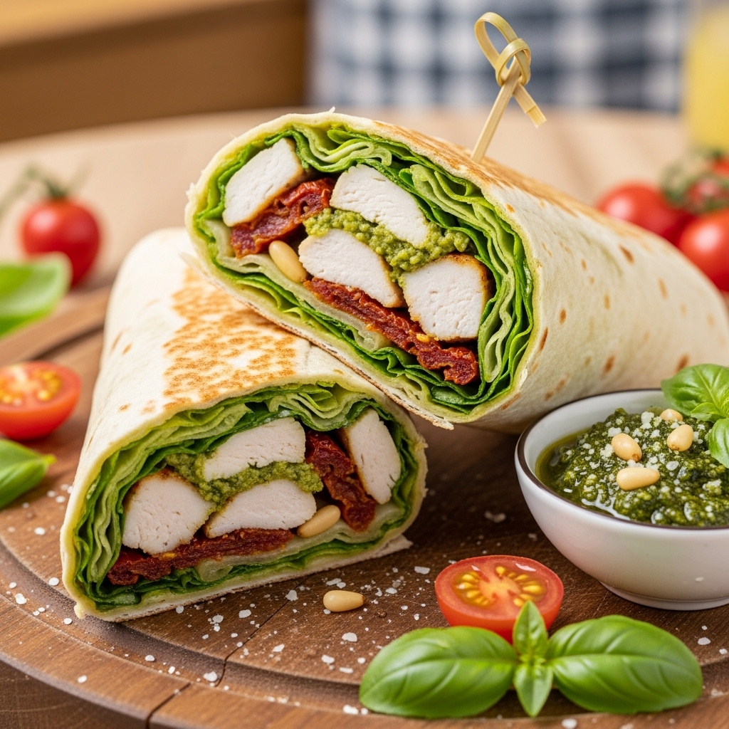 The Ultimate Chicken Pesto Wrap: A Gourmet Weekday Essential