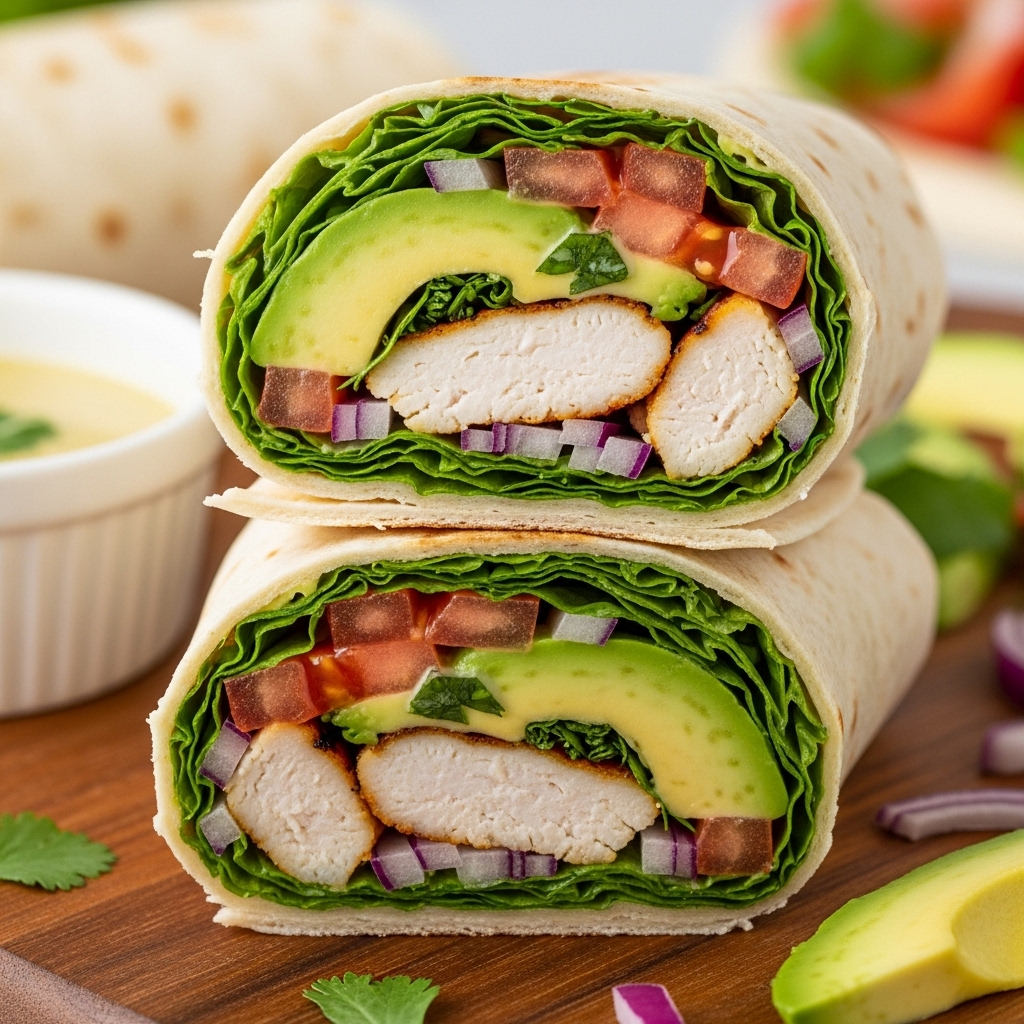 The Ultimate Chicken Avocado Wrap: Fresh, Creamy, and Delicious
