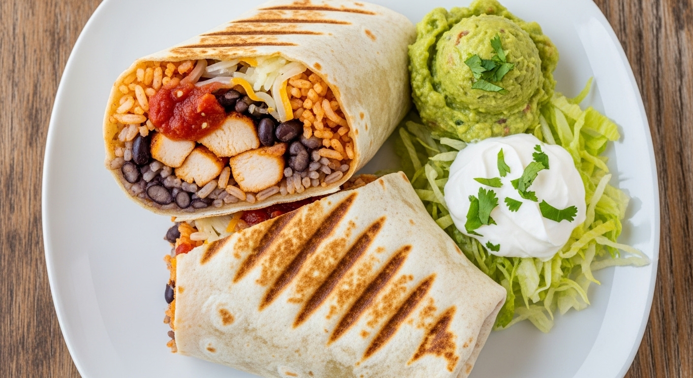 The Ultimate Zesty Chicken Burrito Plate: A Fiesta in Every Bite