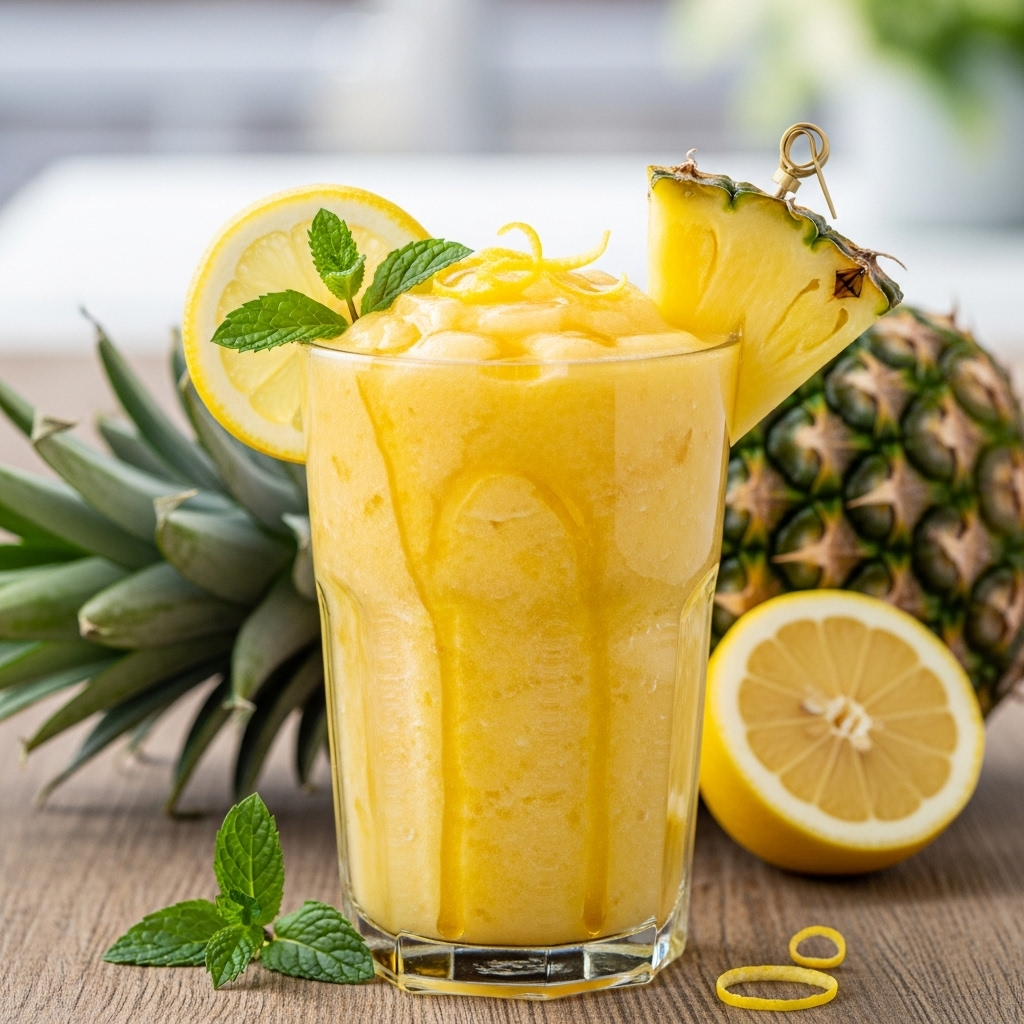 Pineapple Lemon Smoothie: A Zesty Tropical Escape