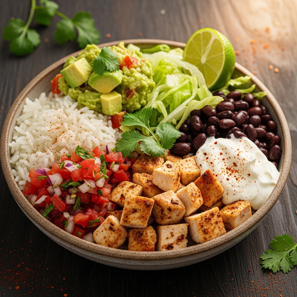 The Ultimate Healthy Chicken Burrito Bowl: A Vibrant Fiesta in a Bowl
