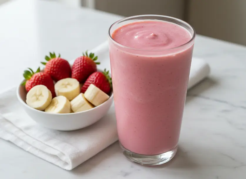 Whip Up 1 Delicious Strawberry Banana Smoothie in 5 Mins