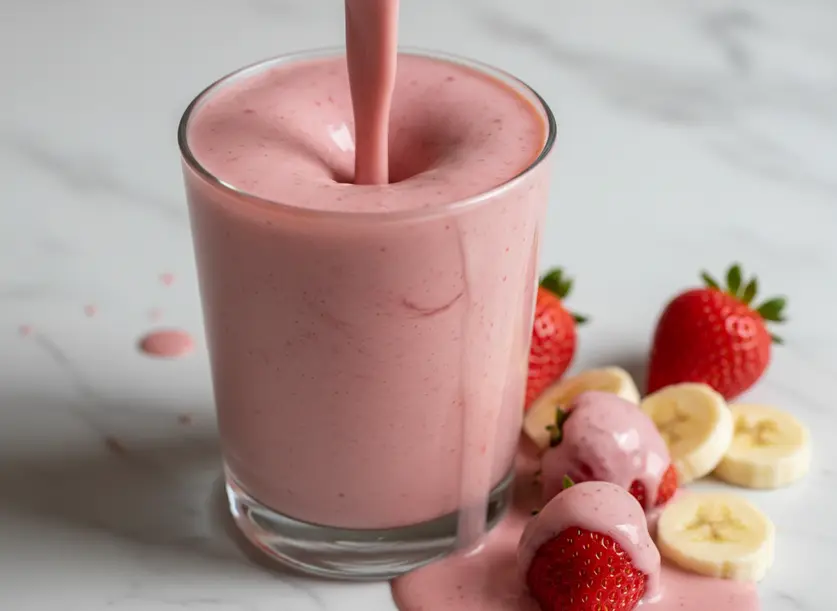 My 5-Minute Creamy Strawberry Banana Smoothie Recipe