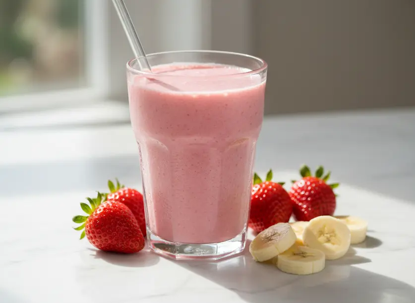 Make 1 Amazing Strawberry Banana Smoothie in Just 5 Minutes