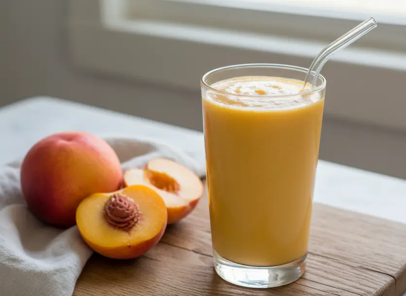 Make 1 Refreshing Peach Smoothie in Minutes Today