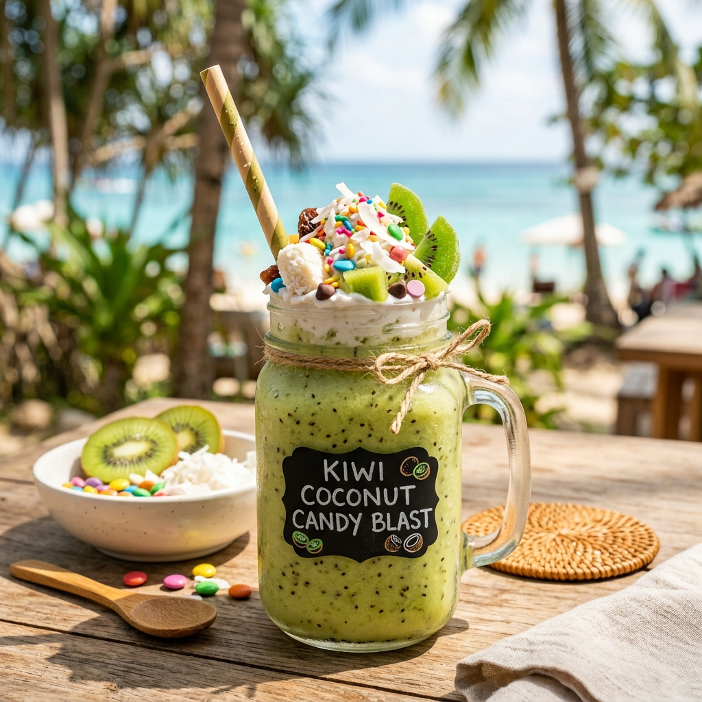 Kiwi Coconut Candy Blast: A Tropical Confectionary Masterpiece