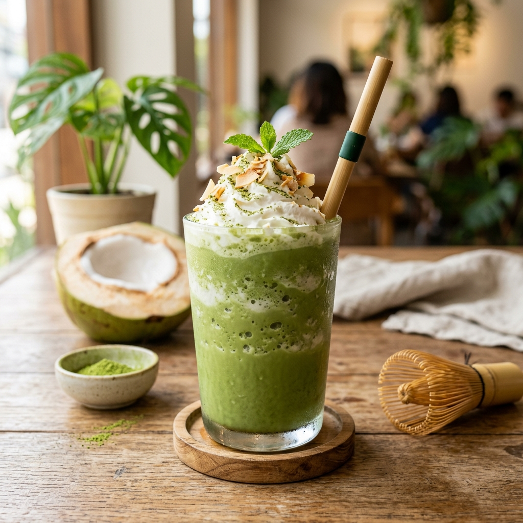 The Ultimate Matcha Coconut Cream Freeze: A Tropical Zen Retreat