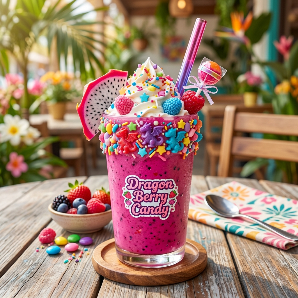 Dragon Berry Candy Smoothie: A Vibrant Burst of Tropical Sweetness